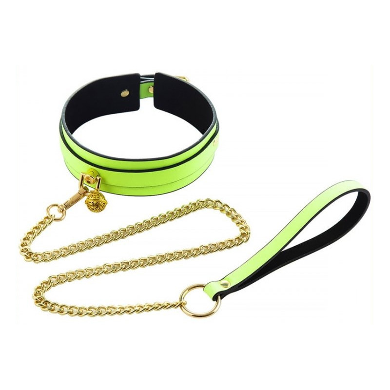 Generique Collier-laisse phosphorescent Luminous Vert